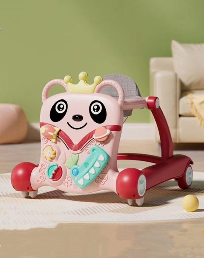 0325Jរទេះរៀនដើរ មានភ្លេង បត់ តោងដើរ មានក្រណាត់ទ្រជើង សារ៉េល្បឿនបាន