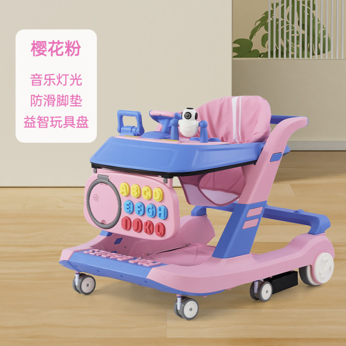 708Jរទេះរៀនដើរ មានភ្លេងភ្លើង ក្រណាត់ទ្រជើង បត់ តោងដើរ សារ៉េខ្ពស់ទាបនិងល្បឿនបាន អង្គុយហូបបាយបាន មានថែមក្តាABC  ក្តាABCមានភ្លេងនិងកន្ត្រកបោះបាល់