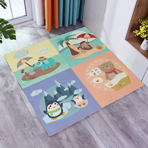 2196Jកម្រាល    មួយឈុតមាន4ផ្ទាំង កម្រាស់1cm ប្រវែង*ទទឹង*កម្រាស់: 60*60*1cm