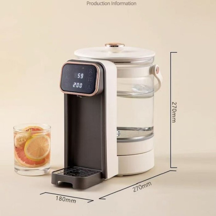 YJ-K12កំសៀវដាំទឹកកំសៀវដាំទឹកអេឡិចត្រូនិកឆ្លាតវៃ   ចំរុះទឹក 3 លីត្រ រក្សារកំដៅ និង កំណត់ចំណុះទឹក មុខងារកំចាត់សារធាតុក្លរក្នុងទឹក កំណត់សីតុណ្ហភាពបាន រក្សាកំដៅអូតូ