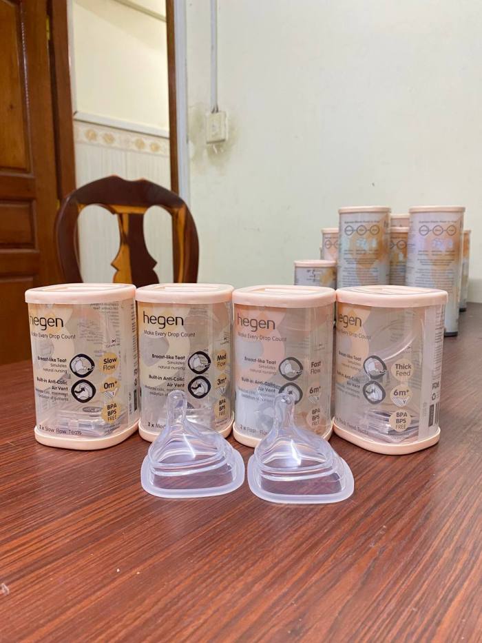 EN14360ក្បាល់មឹមដបទឹកដោះគោhegen  កធំ ជ័រសុីលីកូន ទន់ល្អ មួយប្រអប់មាន2  លេខ1:0-3ខែ   លេខ2:3-6ខែ   លេខ3:6-12ខែ  លេខY:12ខែឡើងទៅ