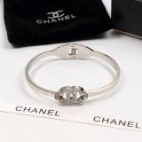 CHB29 Letters Diamond Fashion 18K Plated Titanium Steel Bracelet Hollow Bracelet