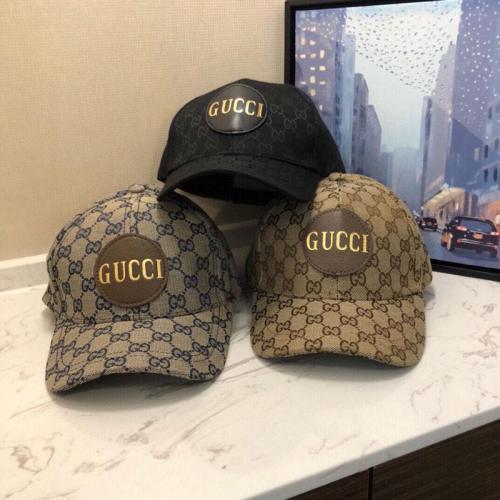 GUH6 Classic Presbyopia Leather Label Baseball Cap