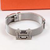 HB6  Exquisite stainless steel gold-plated jewelry H bracelet
