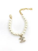 CHB49  Full pearl letter bracelet, simple atmosphere