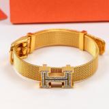 HB6  Exquisite stainless steel gold-plated jewelry H bracelet