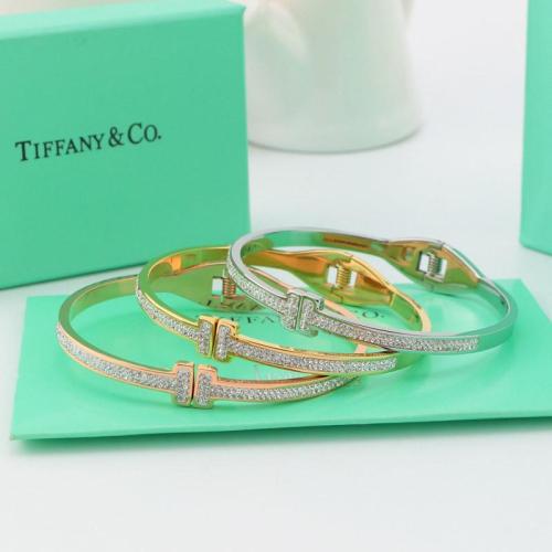 TB8  Exquisite stainless steel gold-plated jewelry T bracelet