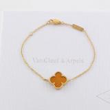 VAB1 4 Clover Bracelet single flower steel bracelet