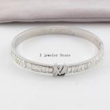 LVB74   316L steel and crystal with 18K gold plated