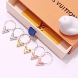 LVE11 Classic Ring Earrings for women 316L steel and gold plated top quality