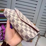 LVP76 Fashion three piece original leather handbag wallet  with box