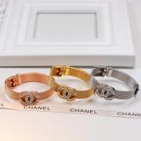 CB18  Fine stainless steel gold-plated jewelry CH bracelet
