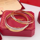 CAB19 classic three ring bracelet bangle two size