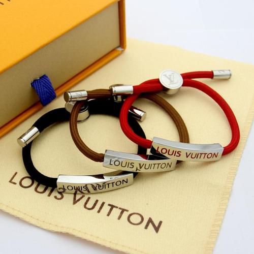 LVB91 Fashionable red rope stainless steel lock Bracelet