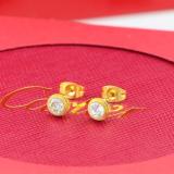 CAE20 Round diamond diamond stud earrings for men and women