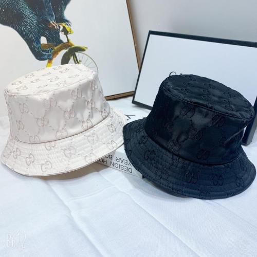 GUH1 Letter embroidery short brim fisherman hat