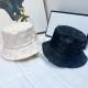 GUH1 Letter embroidery short brim fisherman hat