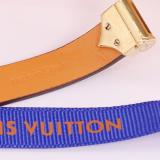 LVB46 Leather Bracelet 316L steel plating gold Bangle Jewelry