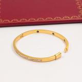 CAB55   Women's European and American fashion temperament 18K rose gold plated diamond bracelet