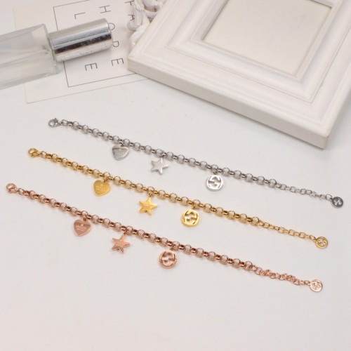 GCB1  Star pendant, thick three-dimensional letter short bracelet