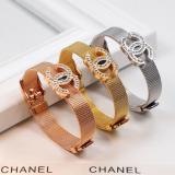 CB18  Fine stainless steel gold-plated jewelry CH bracelet