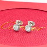 CAE20 Round diamond diamond stud earrings for men and women