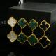 VAE3 Four leaf grass gilded Earrings  jewelry