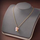 DIN23  Classic Lady Brass Love Necklace