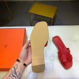 MHS6 35-40  no invoice H leather High quality slippers