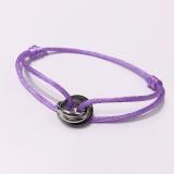 CAB13 Classic circle rope bracelet with logo
