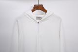 ESC4  Cuff LOGO reflective three-dimensional silicone letter zipper hooded jacket