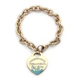 TB41  Bracelet 316L steel plating gold Bangle Jewelry
