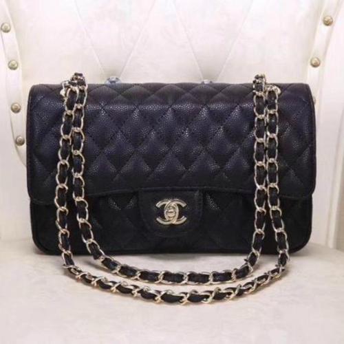 CHP1 Fashion leather C black women's bag 25.5X14.5X7cm