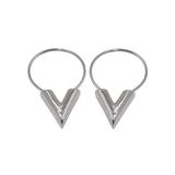 LVE11 Classic Ring Earrings for women 316L steel and gold plated top quality