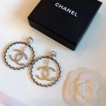 CHE125  Women's large circle hollow design earrings