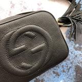 GGP76  leather Ladies black camera bag  21*15*7cm