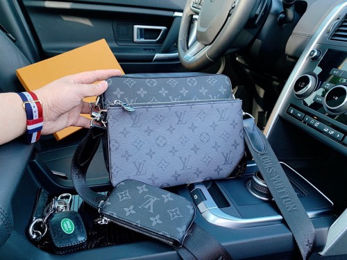 LLP200 man bag fashion leather shoulder bag 25X18.5X7cm