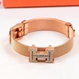 HB6  Exquisite stainless steel gold-plated jewelry H bracelet