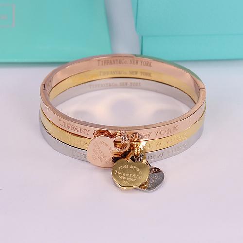 TB96  Bracelet 316L steel plating gold silver/Gold/rose bangle Jewelry