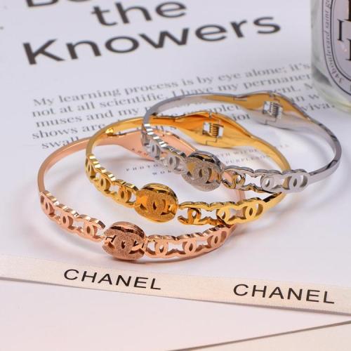CHB20  Fine stainless steel gold-plated jewelry CH bracelet