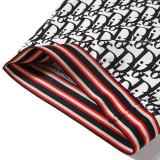 DIP1  Classic black and white printing, pure cotton fabric, comfortable and fashionable