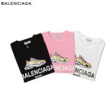 BAC27   Men's and women's casual T-shirt with letters LOGO pattern