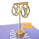 LVE25 fashion high quality brass stud gold plated   quality