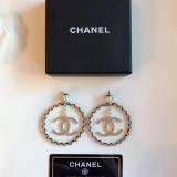CHE125  Women's large circle hollow design earrings