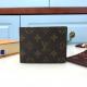 LLP8 leather V wallet 12x9cm leather bag with box