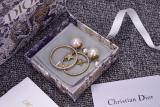 DE126  Classic five-pointed star pearl stud earrings
