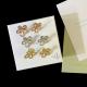 VAE25 Classic flower high carbon diamond full diamond earrings
