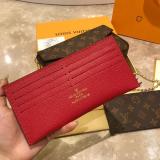 LVP76 Fashion three piece original leather handbag wallet  with box