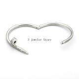 CAB24 bangle 316L steel with 18K gold plated women size or man size