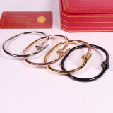 CAB12 bangle 316L steel with 18K gold plated women size or man size jewelry